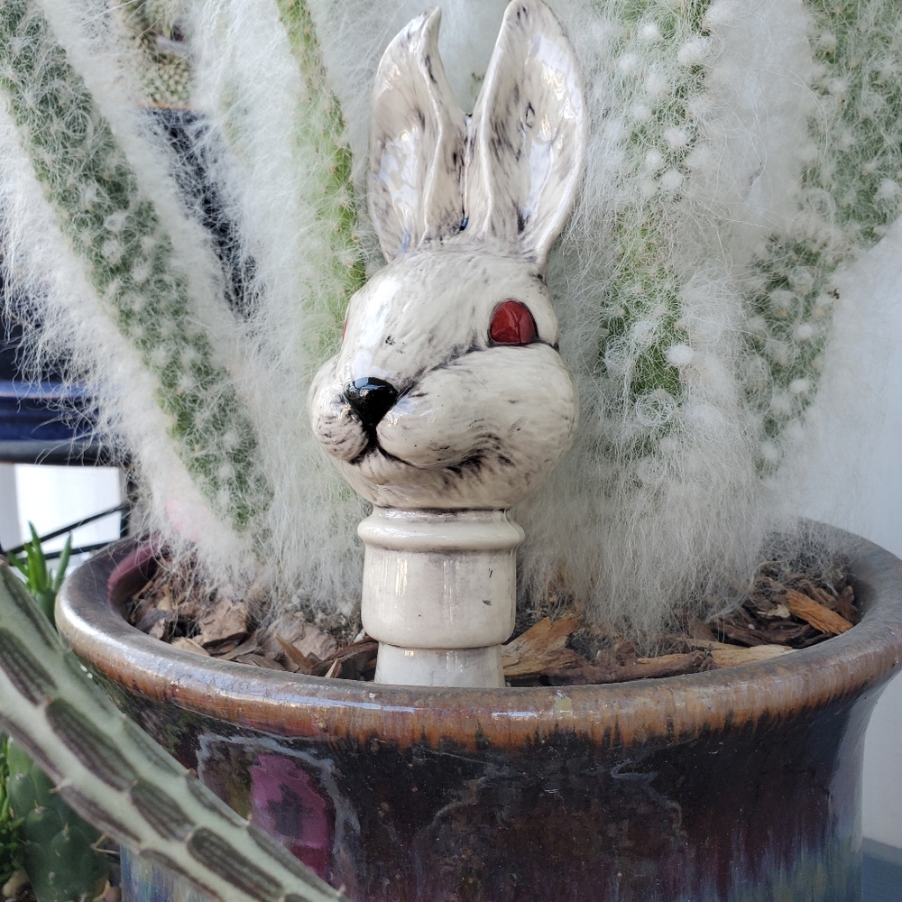 Ceramic Rabbit Garden Art - Picture 8 of 8
